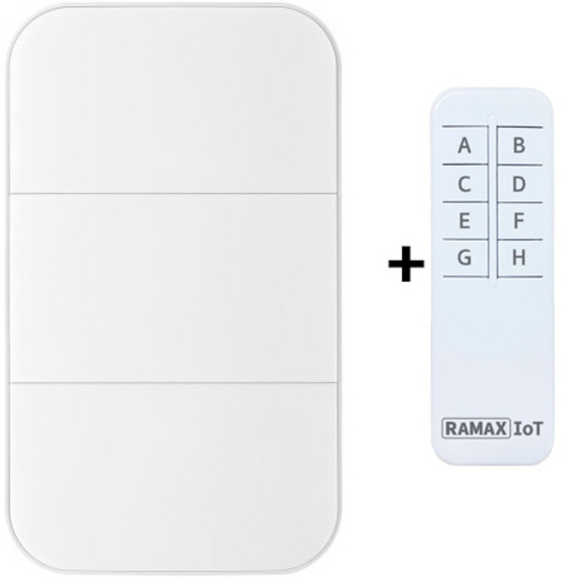 라맥스 스마트 전등 IR리모컨 스위치 3구, RSA-303(IR리모컨으로만제어)+IR리모컨포함, 1개