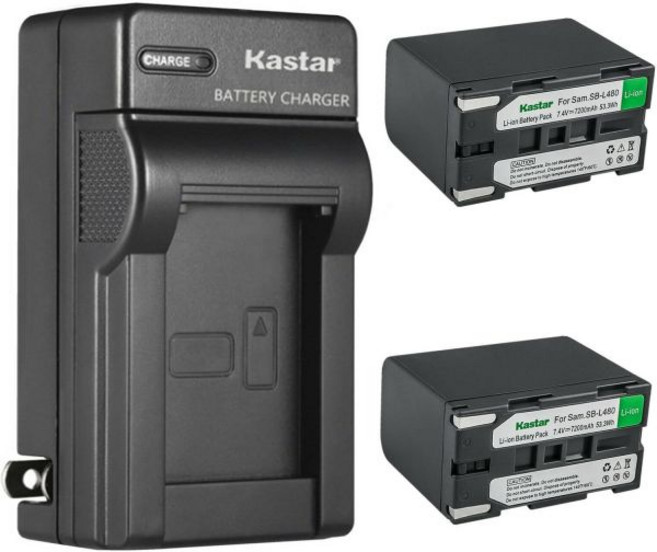 삼성 VM-A5500 VM-B110 VM-B300 VM-B310 VM-B350 VM-B360 VM-B5700 VM-C170 VM-C300 VM-C3700 VP-L2000 VP-, 1 Charger + 2 Batteries