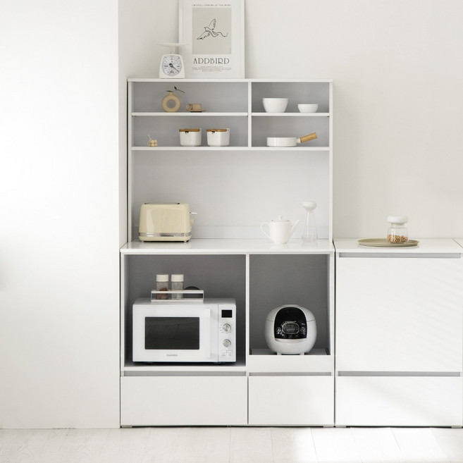 플레이너스 샤인 홈바렌지대 1000 상부장세트 / 오픈하부+오픈상부 / 카페장 / 방문설치 / 빠른배송, 오픈하부+오픈상부 (SET00029)