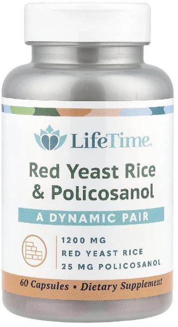 LifeTime Vitamins 홍국 & 폴리코사놀 캡슐 60정 Vitamins (라이프 타임), 1개 - 쿠팡