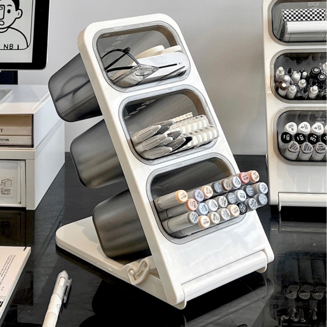 깔끔꽂이 스마트홀더 책상정리 다용도 정리함, 1개