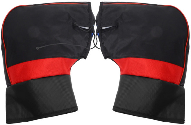 JS STYLE 오토바이 방한토시 방한장갑 핸들커버 핸들토시 손잡이커버 겨울장갑 워머 방수토시 방한커버 핸들워머 손토시 방한용품 겨울 방수 방한 방풍 스쿠터 바이크 자전거, 반사스트링