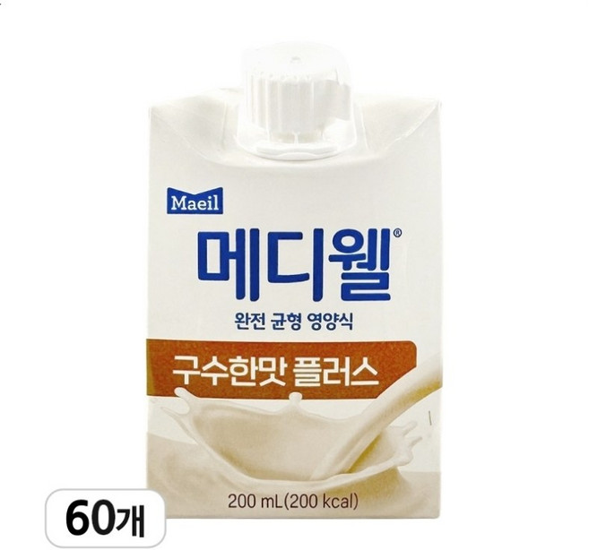 메디웰 구수한맛 플러스, 200ml, 60개