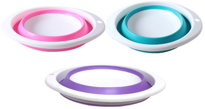 싸파 칼라 접이식 떡밥그릇 小 민물 낚시 떡밥통 붕어, 단품, 1개