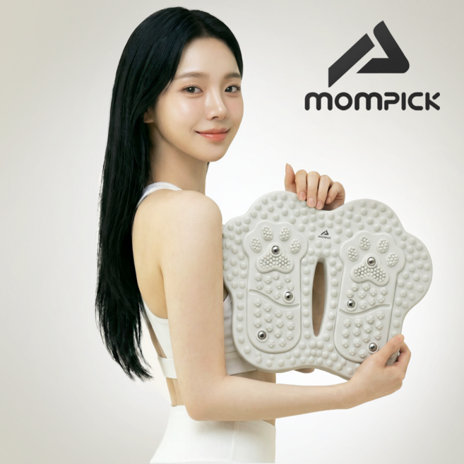 몸픽 하체관리 지압 스텝퍼 가정용 에어 유산소, 소프트 그레이