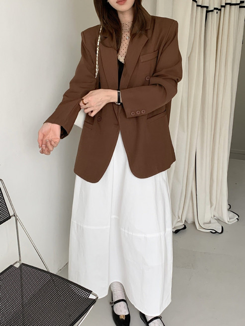 【法式復古】西裝外套 西服 休閒西裝 氣質西裝 早春外套 韓版西裝 簡約百搭 垂感面料 東大門同款 通勤約會穿搭