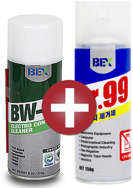전기접점부활제 BW-100 BW100 225g + 강력먼지제거제 DR99 2종 SET