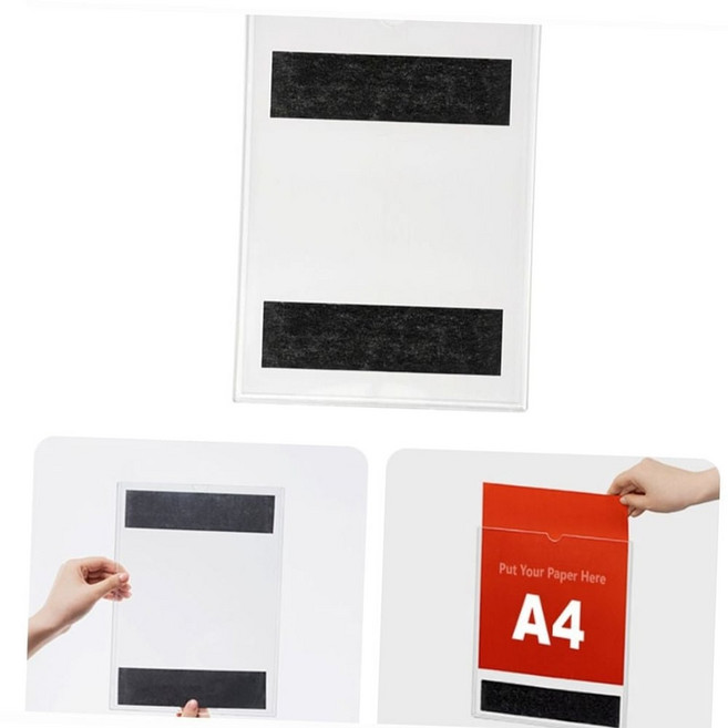 A4 용지 양방향 고무 자석 부착식 투명 월프레임 1개cu, 본상품선택
