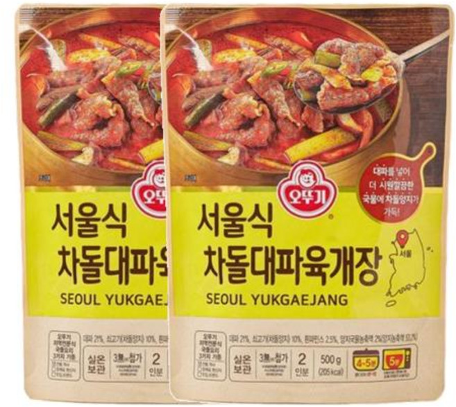 오뚜기 서울식 차돌대파육개장 500g 2개, 9세트