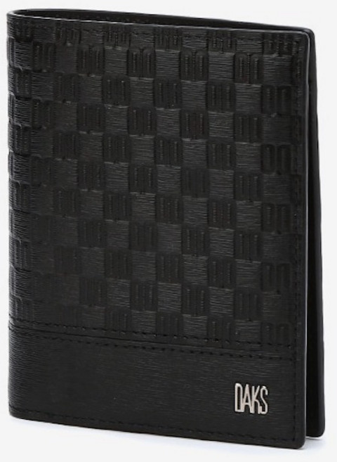 [닥스] 로고패턴 소가죽 중지갑