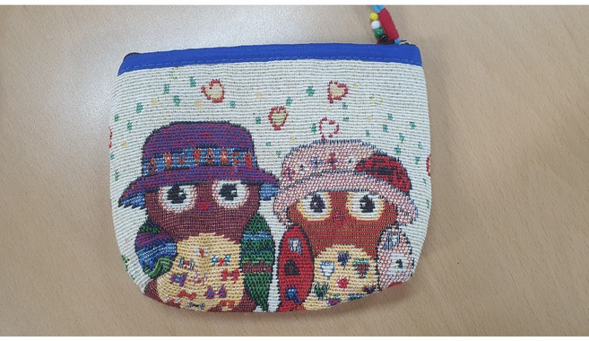 [다문화소품판매] 부엉이 파우치, 1개