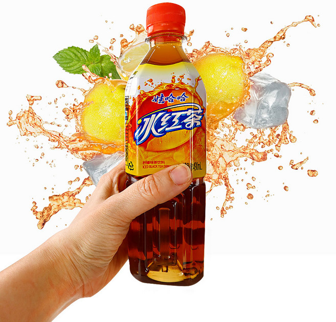 (배터짐) 와하하 빙홍차 중국음료수 (일요일&당일발송) 실온, 490ml, 15개
