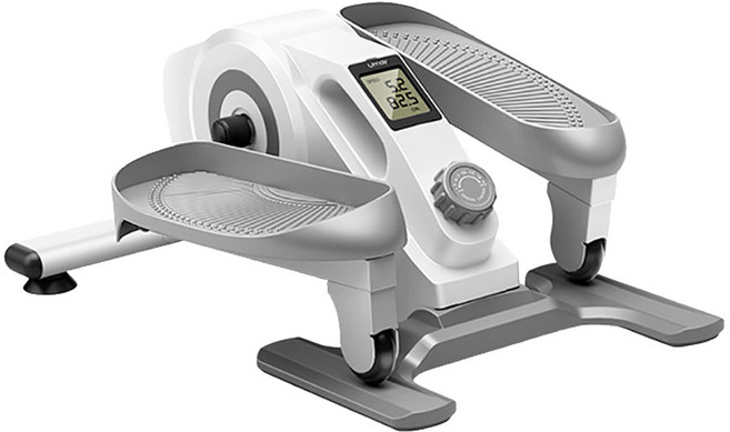 Umay 智能款 站坐兩用 小型橢圓機 磁控阻力調節, 月光白