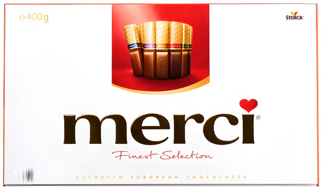메르시 파이니스트 셀렉션 레드 초콜릿, 400g, 1개