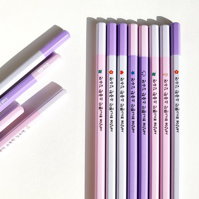 [네임연필] 캠퍼스메이트 육각연필2B 연필세트, 12자루(2B), 2.그림없음