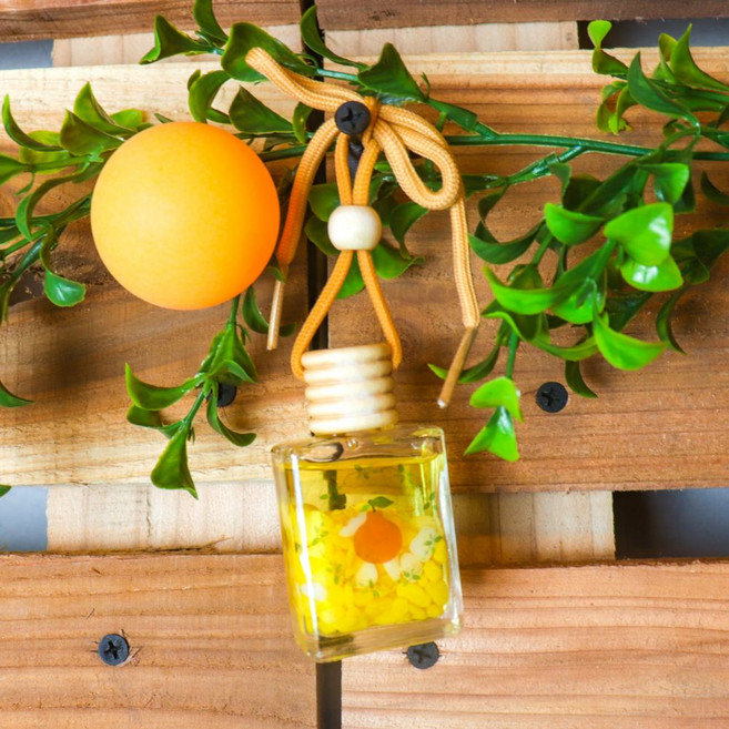 제주 차량용 방향제 10ml 걸이형 선물세트 시트러스, 귤, 1개