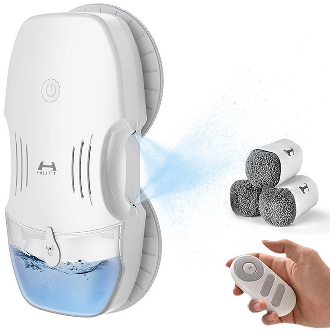 HUTT 창문 로봇청소기 자동 분수 초강흡입력 +리필걸레세트, C6SE