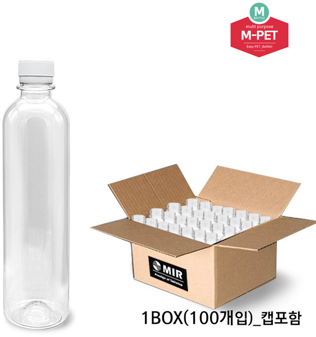 미르코리아 아치 패트병 56 x 232 mm, 500ml, 100개
