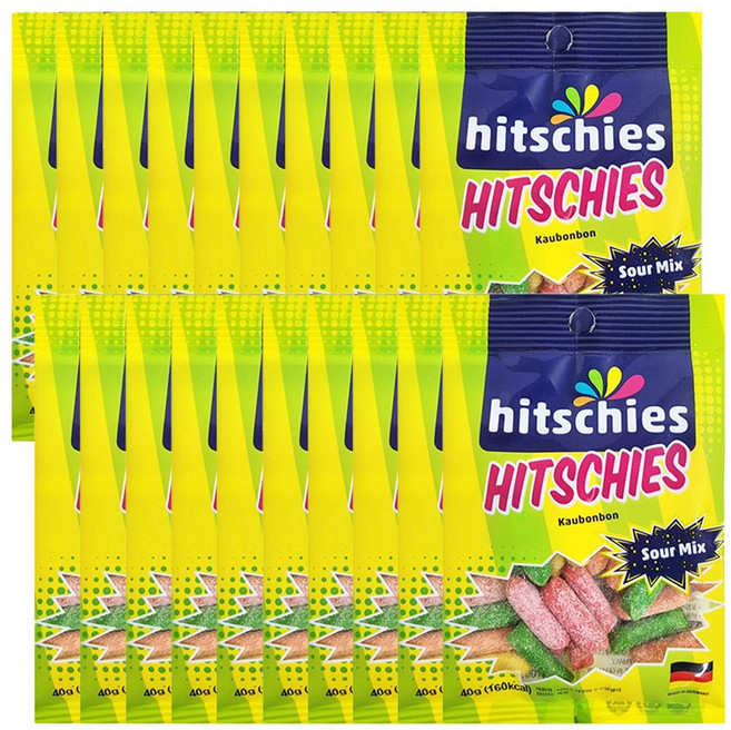 히치스 사우어 수수깡젤리, 40g, 20개
