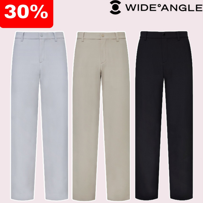 와이드앵글 남성 골프웨어 여름 스판 골프바지 에센셜 스트레이트 팬츠 WMM25391