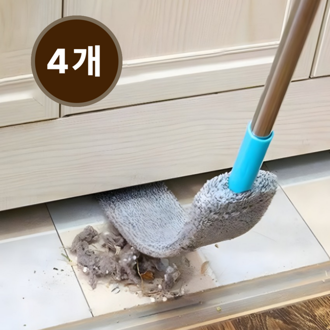 엔유스 틈새 먼지 흡착 제거 밀대 걸레 청소기(걸레포함4개), 2개