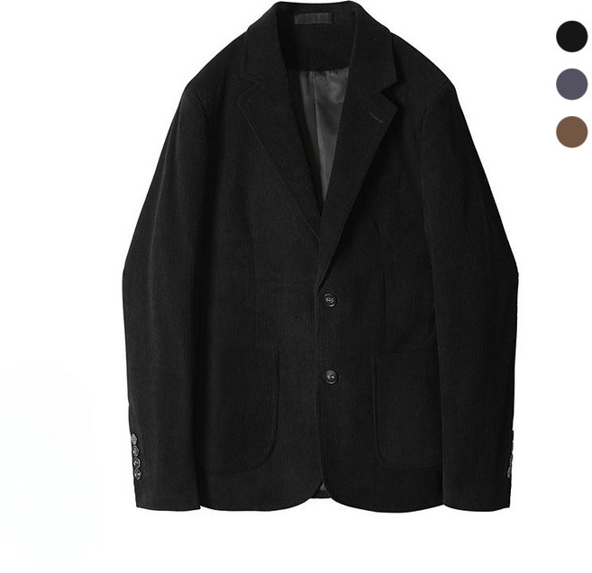 에쥬아 남성 코듀로이 블레이저 겨울 오피스룩 세미정장 자켓 하객룩