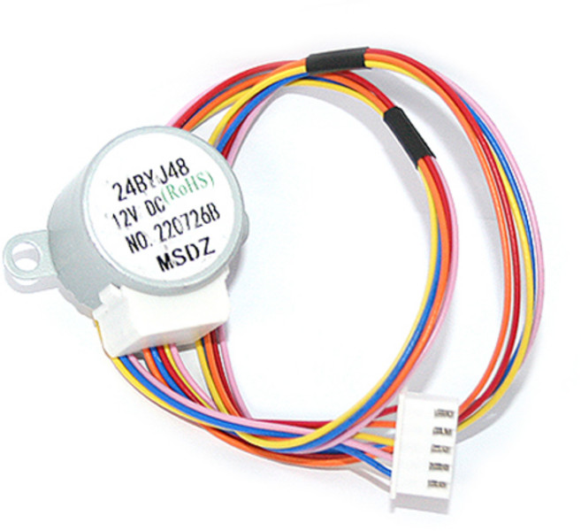 스텝 모타 기어 스테퍼 스테핑 스태핑 모터 12V DC 24BYJ48, 1개