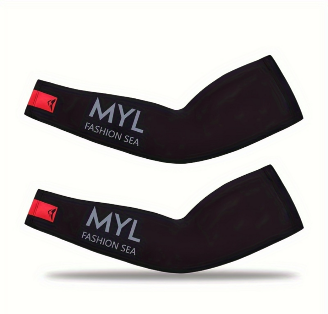 여름용 루즈핏 아이스 쿨토시 운전 라이딩용 빠른건조 유니섹스 팔토시, 블랙, 1세트