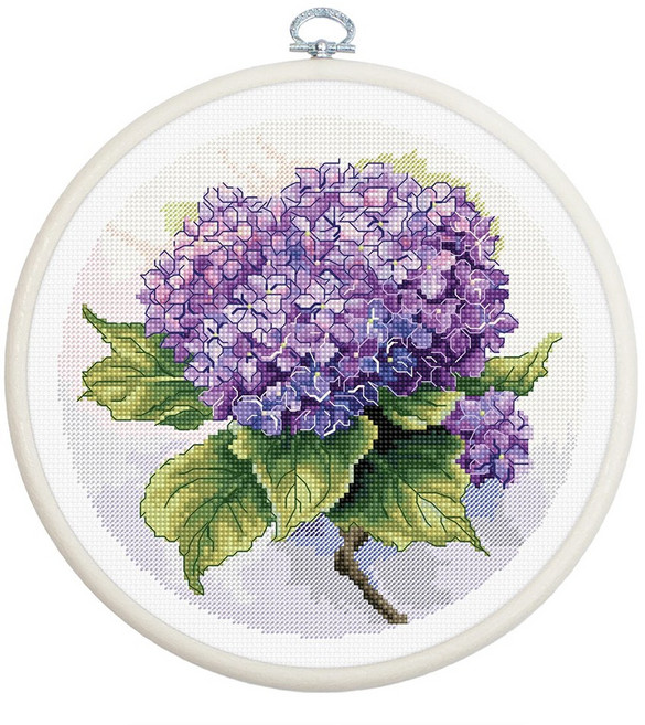 루카스 실십자수 패키지 후프 Hydrangea BC225, 1개