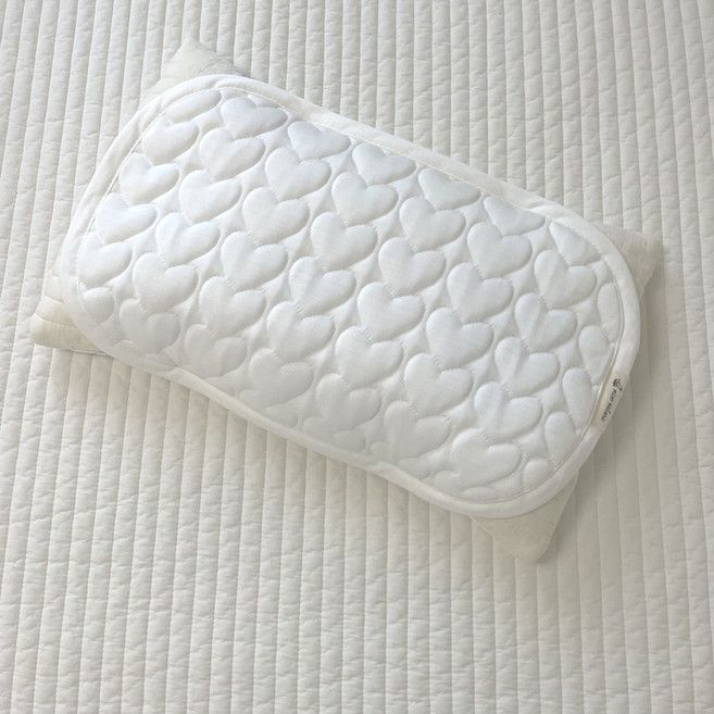 미소네이처 러브모어 고강도 듀라론 아기 땀 베개 패드, 고정밴드 X