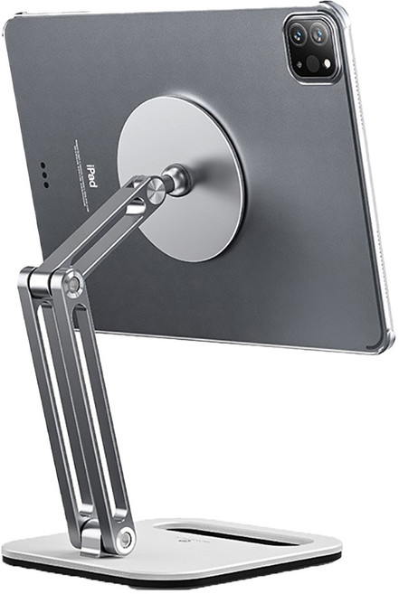 클레버 마그네틱 태블릿 거치대 15.3x9x28.5cm, 실버, 1개