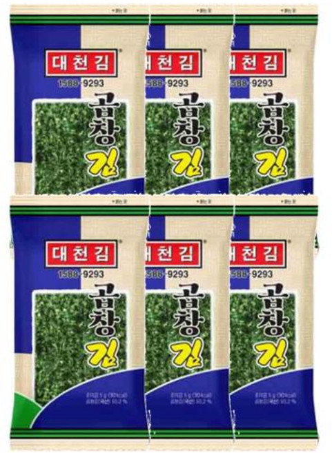 대천김 곱창도시락김, 5g, 40개