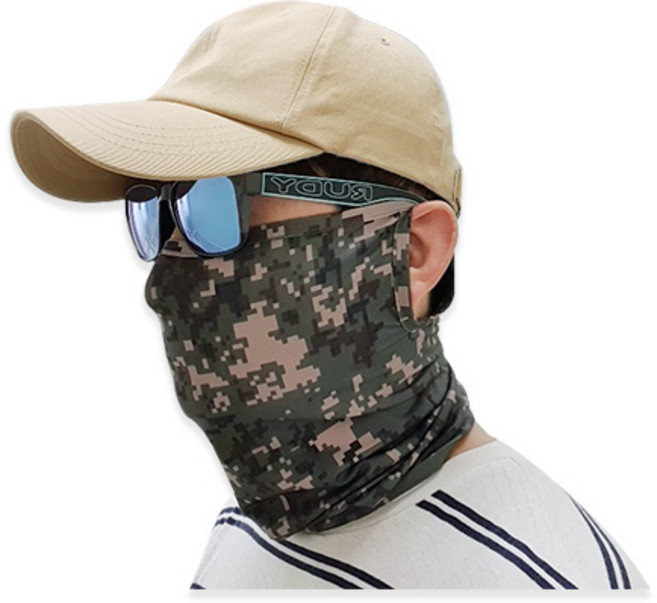 육군 귀걸이 스포츠 마스크, 디지털