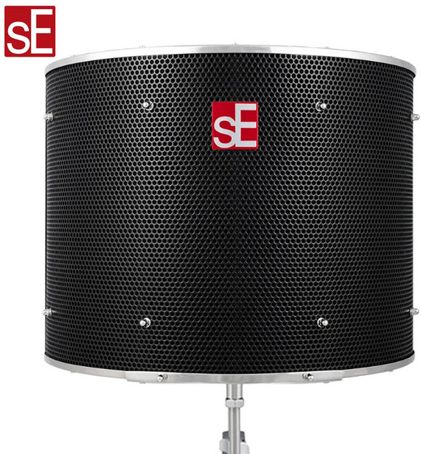 sE 리플렉션 필터 방음 부스 마이크 홈레코딩 스튜디오 녹음실 방음판 차음 흡음 RF Pro BLACK, 1개