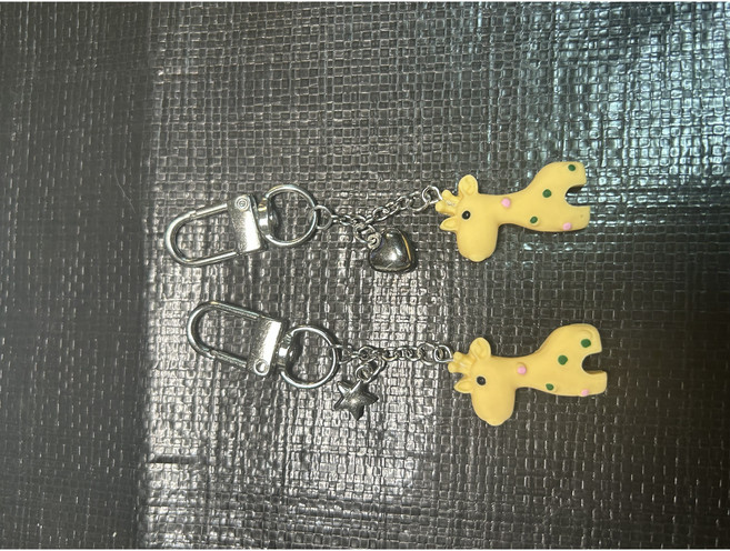 파스텔기린 페어키링, 바나나색2개, 1세트