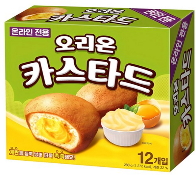 오리온 카스타드 12개입, 288g, 1개
