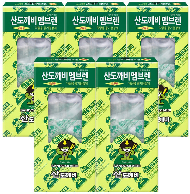 산도깨비 멤브렌 휘튼치드 기본향 리필교환용, 5개, 피톤치드