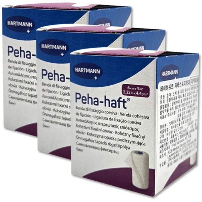 페하하프트 Peha-haft 라텍스프리붕대 6cmx4M, 1개입, 3개 - 쿠팡