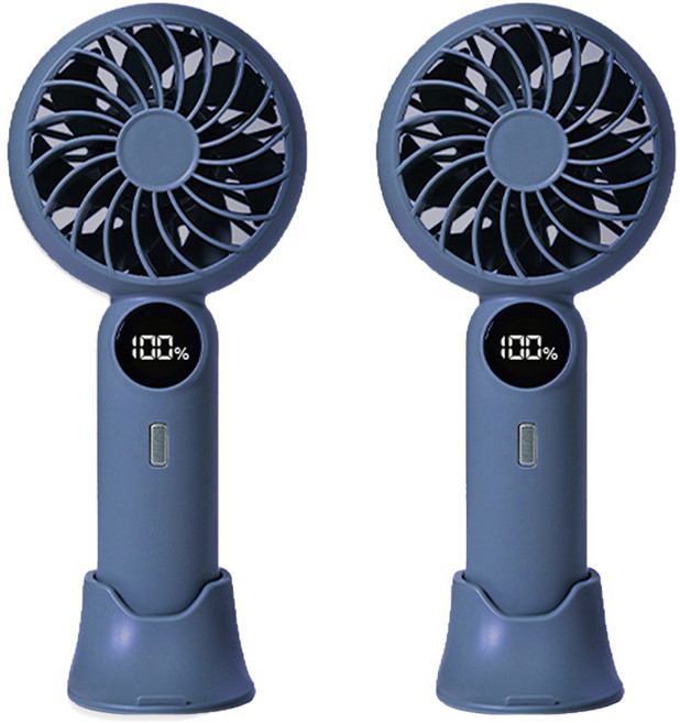 VIPFAN V04 휴대용 LED 선풍기 BLDC 모터, 네이비+네이비