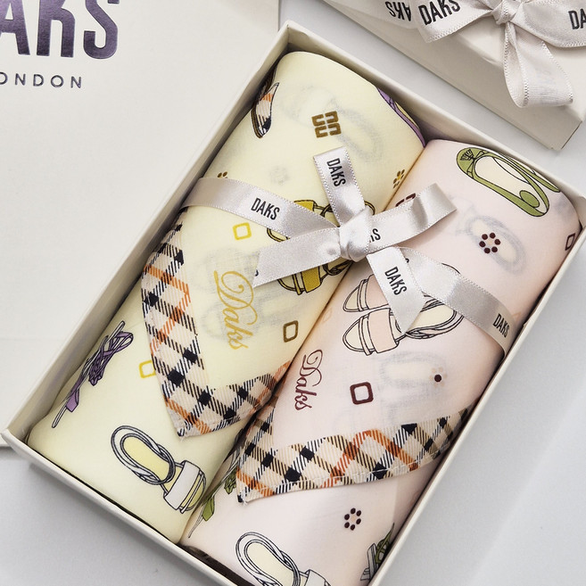 백화점정품 닥스 손수건 여성 선물 세트 순면 100%