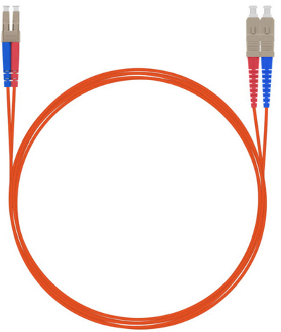 넥스트 NEXT-LS201MM 광점퍼코드 광패치코드 LC-SC 1M 멀티모드 광케이블 SFP 1.25Gbps, 레드 멀티모드, 1개, 1m