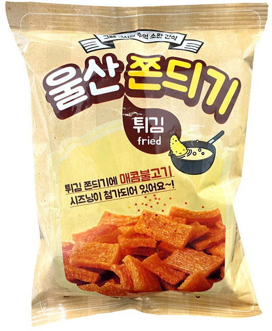 울산쫀듸기 매콤불고기맛, 80g, 16개