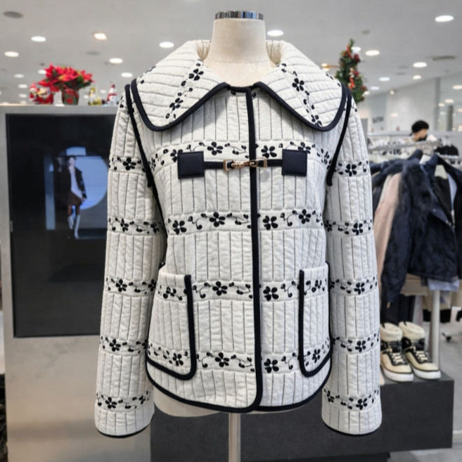 에고이스트 자카드 텍스쳐 패딩점퍼 ER4JD102_DG