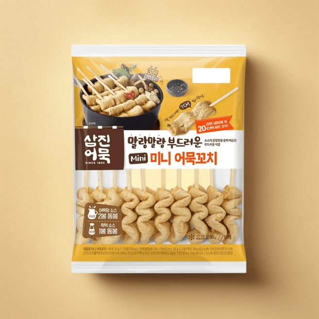 삼진어묵 미니 어묵꼬치 290g 10개입 부드러운, 1개