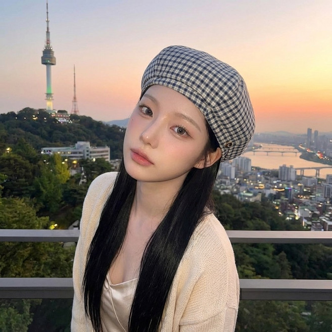 [아가타 모자] 체크체크 베레모 [AG22UWC002]