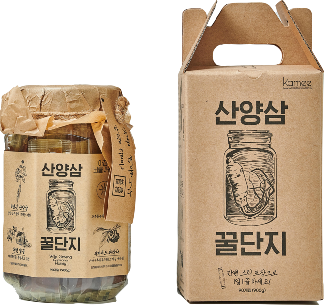 5년근 산양삼 꿀단지 팔각단지 90개입, 10g 90개입, 900g, 1개