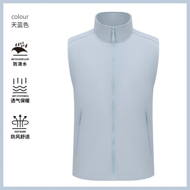 戶外加絨保暖防風防水運動馬甲 男款 冬季跑步高爾夫 YDC1001