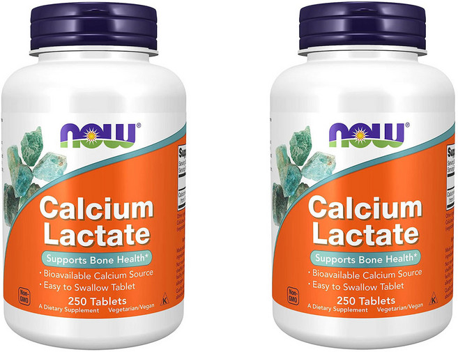 나우푸드 젖산칼슘 250정 Calcium Lactate, 2개