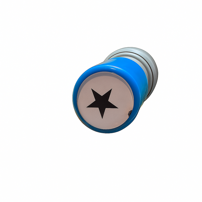 2.3cm 메세로 기성 골프 볼마킹 스탬프, 1개, 레드잉크