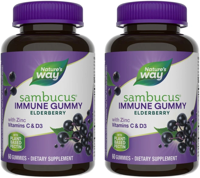 Nature's Way 삼부커스 구미, 60정, 2개 - 쿠팡